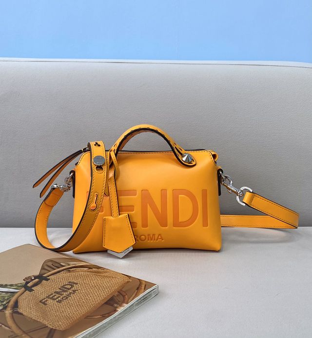 Fendi original calfskin mini by the way boston bag 8BL145 yellow