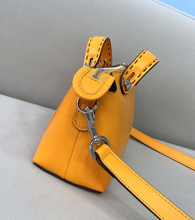 Fendi original calfskin mini by the way boston bag 8BL145 yellow