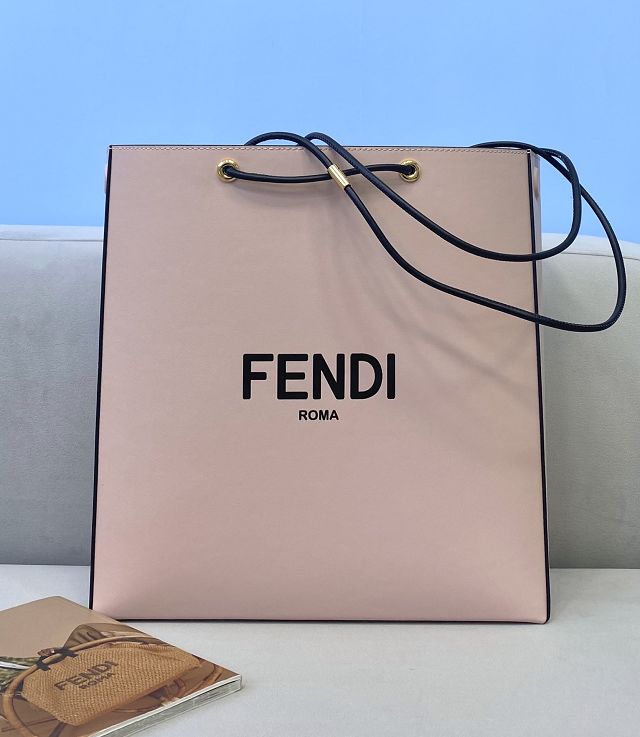 Fendi original lambskin large shopping bag 8BS031 pink