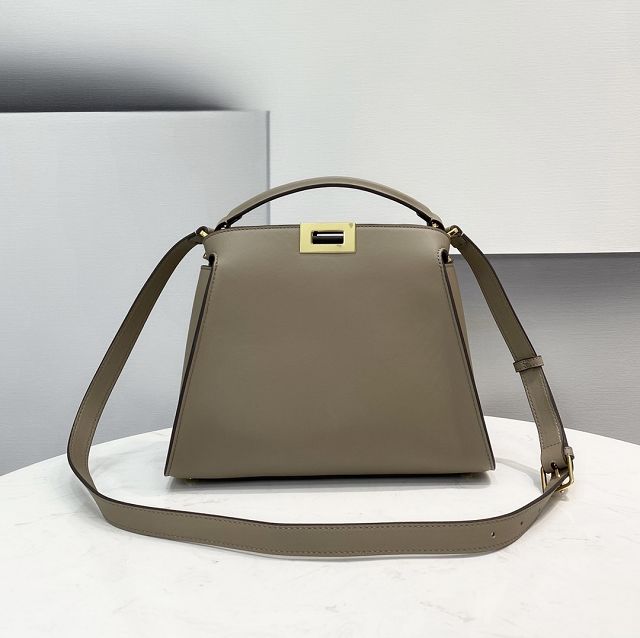 Fendi original calfskin small peekaboo bag 8BN255 grey