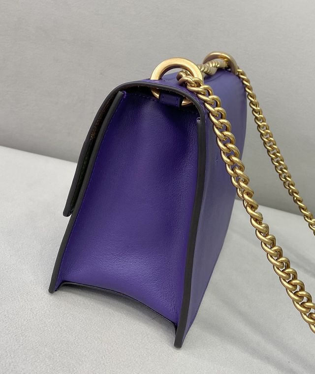 Fendi original calfskin mini kan U bag 8M0513 purple
