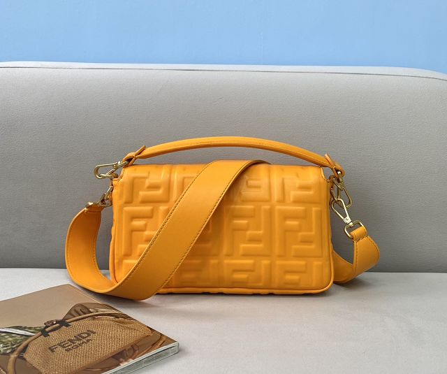 Fendi original lambskin medium baguette bag 8BR600 orange