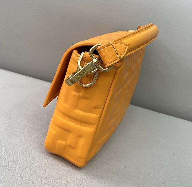 Fendi original lambskin medium baguette bag 8BR600 orange