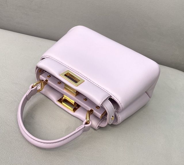 Fendi original lambskin mini peekaboo bag 8BN241 pink