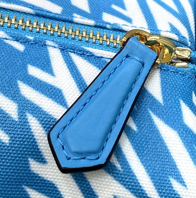 Fendi original canvas mini boston tote bag 8BR377 blue