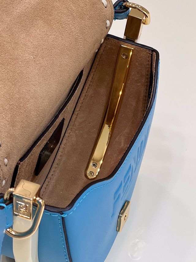 Fendi original calfskin shoulder bag 8BN008 blue