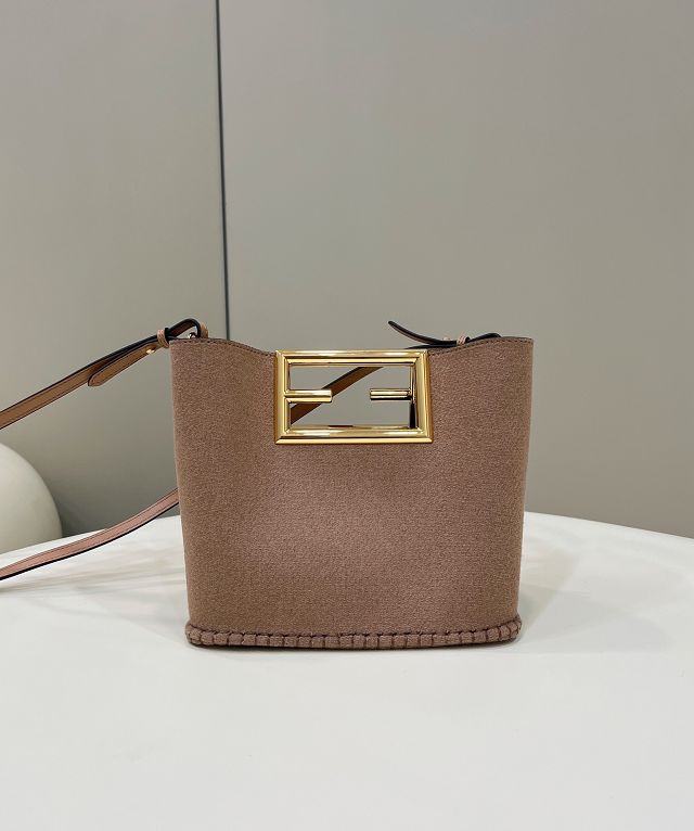 Fendi fabirc mini way handbag 8BS054 apricot