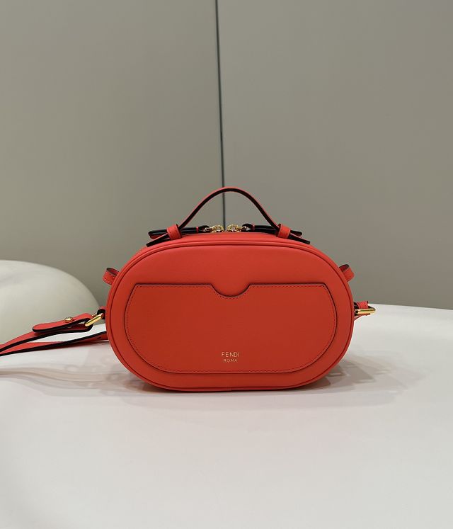 Fendi original suede O-Lock mini camera case 8BS058 red