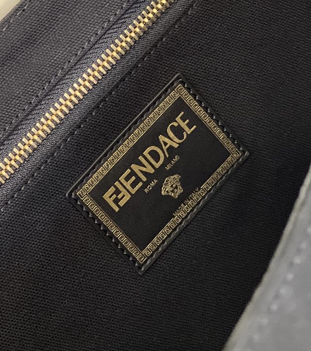 Fendi original canvas large shopping bag 8BH395 black