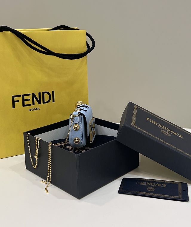 Fendi original lambskin nano baguette charm 7AS095 