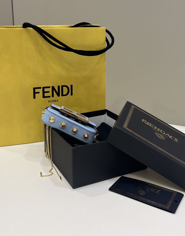 Fendi original lambskin nano baguette charm 7AS095 