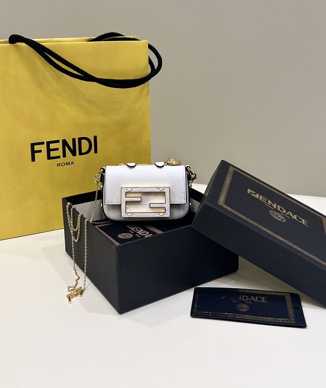 Fendi original lambskin nano baguette charm 7AS095 