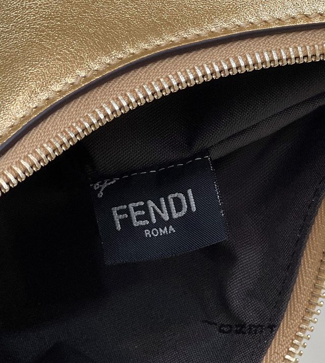 Fendi original calfskin small fendigraphy bag 8BR798 gold