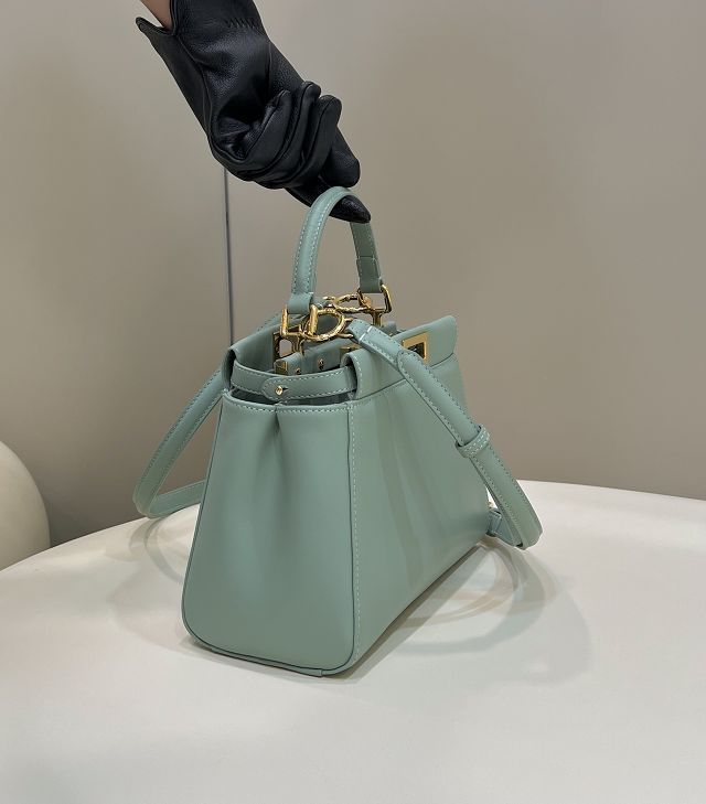 Fendi original lambskin small peekaboo bag 8BN244 mint green