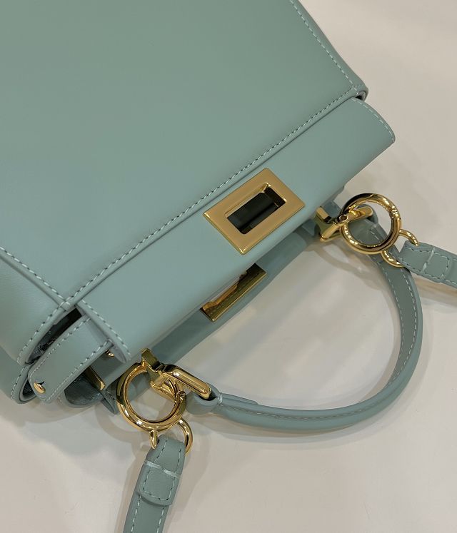 Fendi original lambskin small peekaboo bag 8BN244 mint green