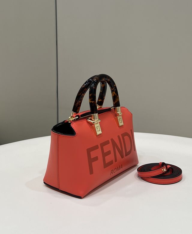 Fendi original calfskin mini by the way boston bag 8BS067 red