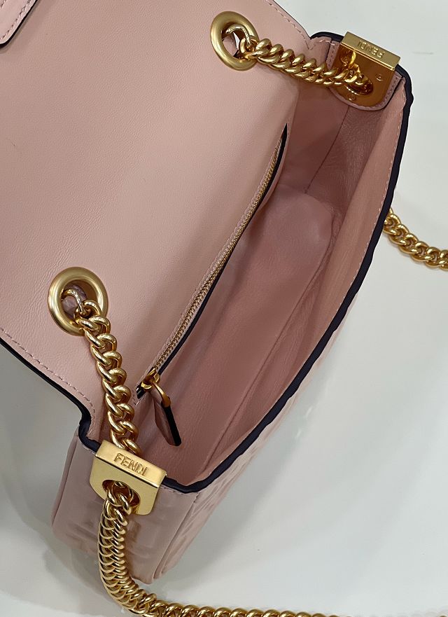 Fendi original lambskin chain baguette bag 8BR793 pink