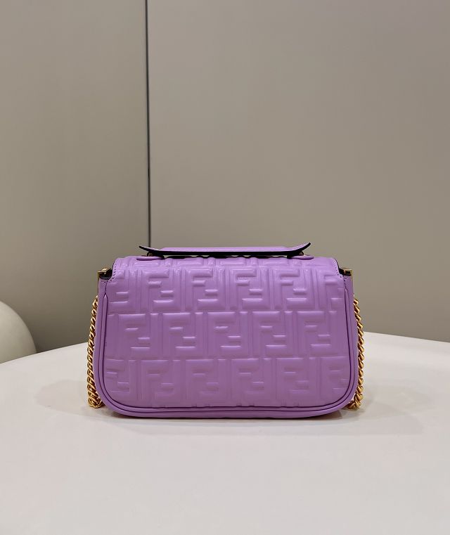 Fendi original lambskin chain baguette bag 8BR793 purple