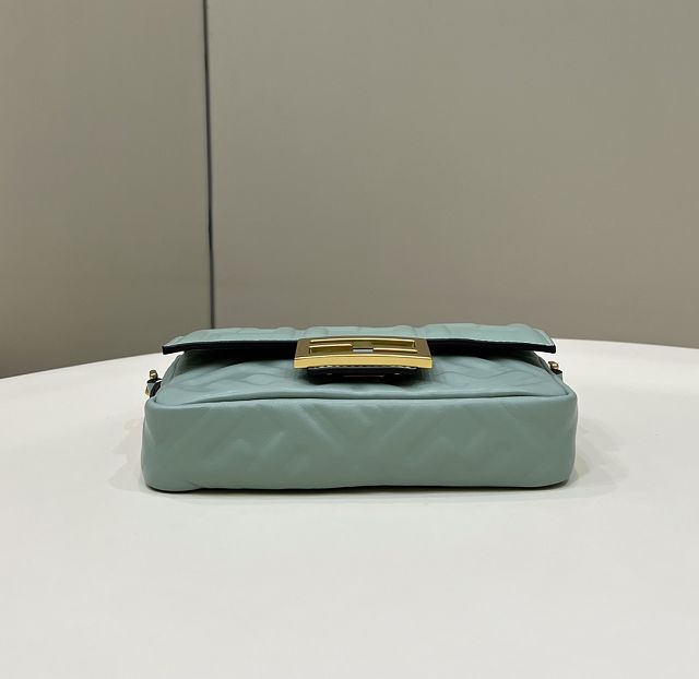 Fendi original lambskin mini baguette bag 8BS017 mint green