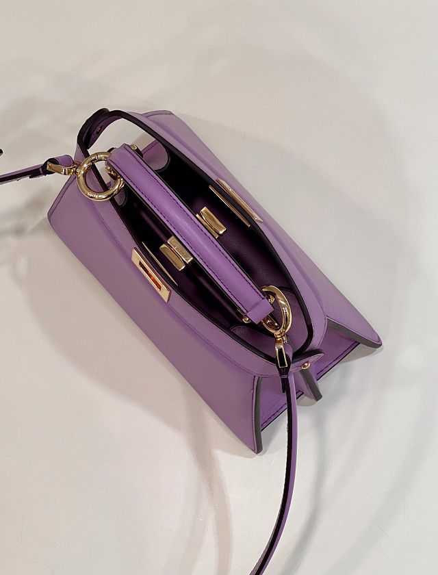 Fendi original lambskin mini peekaboo ISeeU bag 8BN335 purple