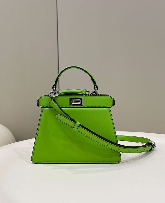 Fendi original lambskin mini peekaboo ISeeU bag 8BN335 green