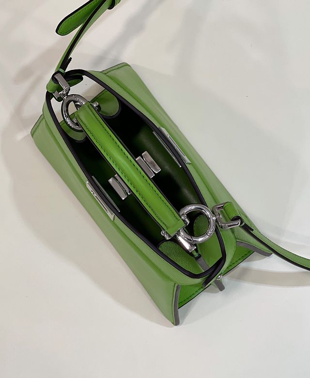 Fendi original lambskin mini peekaboo ISeeU bag 8BN335 green