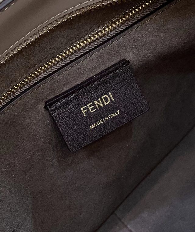 Fendi original fabric o-lock hobo bag 8BS068 grey