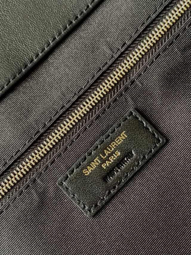 YSL original lambskin icare maxi shopping bag 698651 black