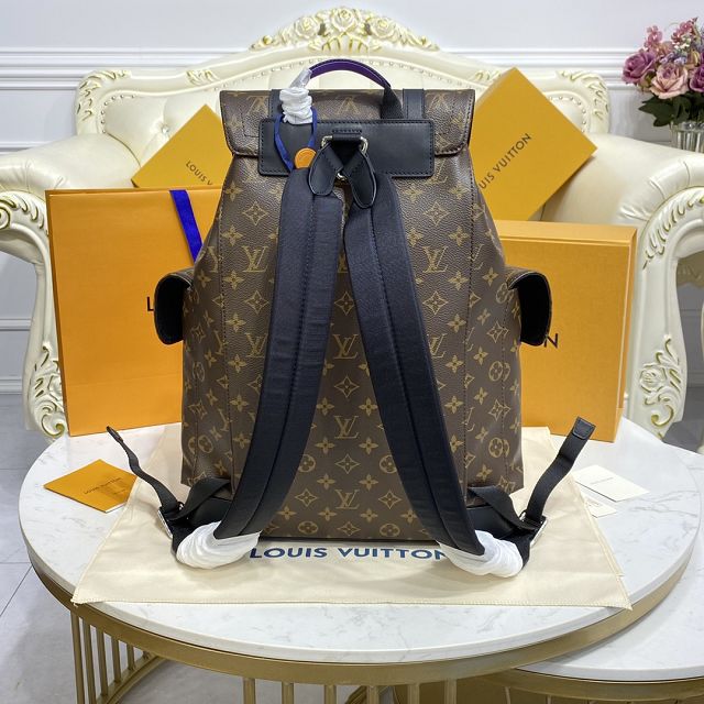 Louis vuitton original monogram canvas christopher backpack mm M46272 purple