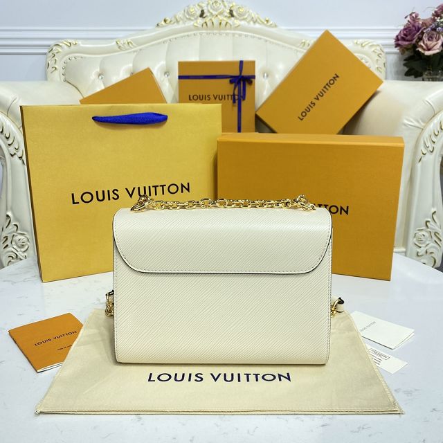 Louis vuitton original epi leather twist mm 59761 white