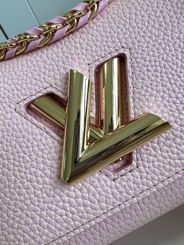 Louis vuitton original grained calfskin twist pm M50332 pink