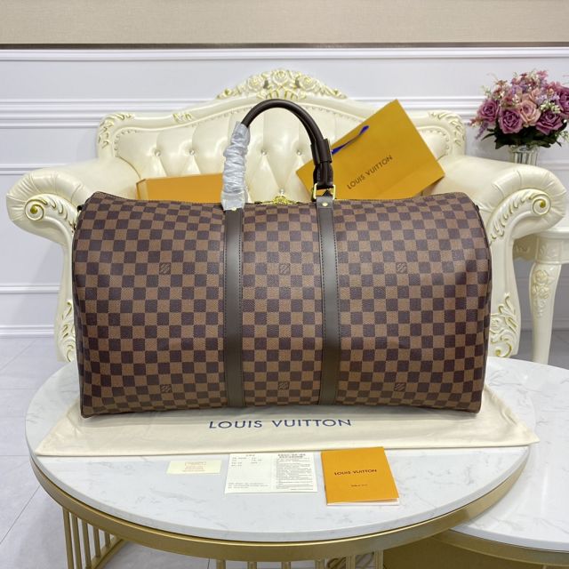 Louis vuitton original damier ebene keepall 55 bag N41414