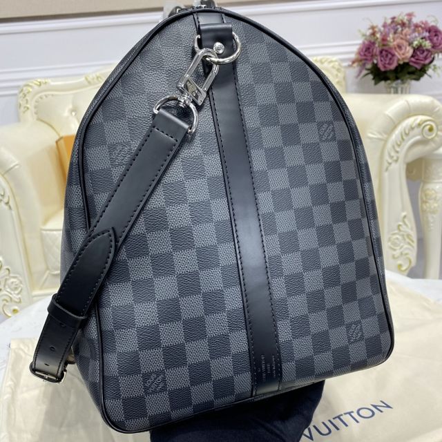 Louis vuitton original damier graphite keepall 55 bag N41413