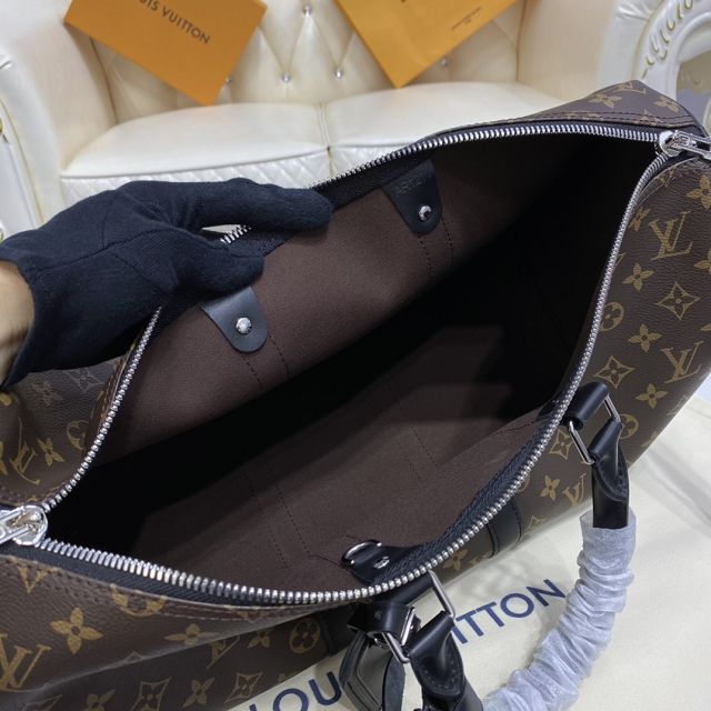 Louis vuitton original monogram canvas keepall 45 bag M56711 black