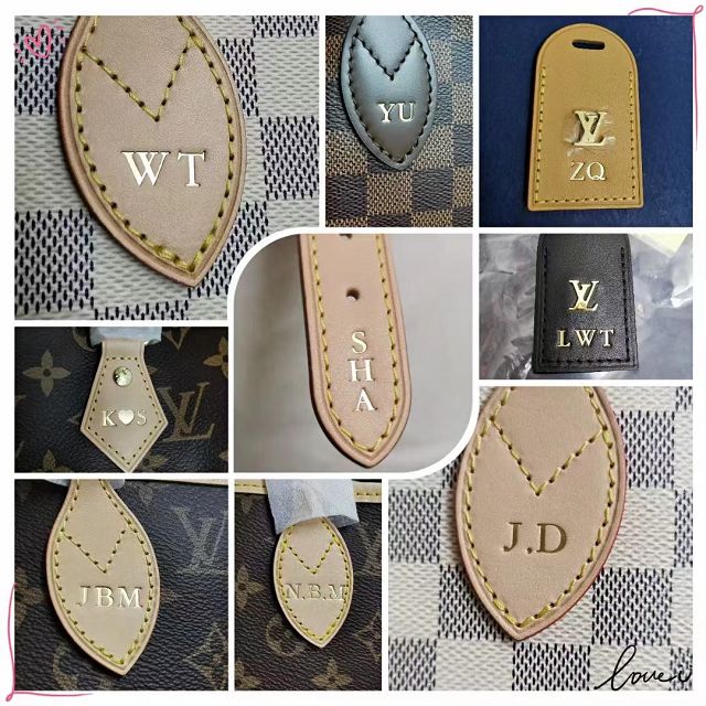 Louis vuitton canvas personalised hand painted M0001