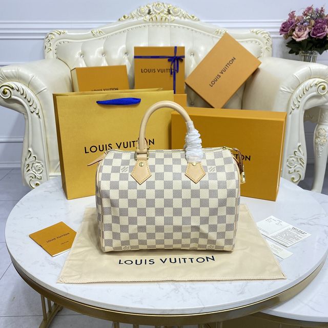 Louis vuitton original damier azur speedy 25 N41371(no strap)