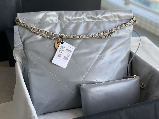CC original calfskin 22 medium handbag AS3261 grey