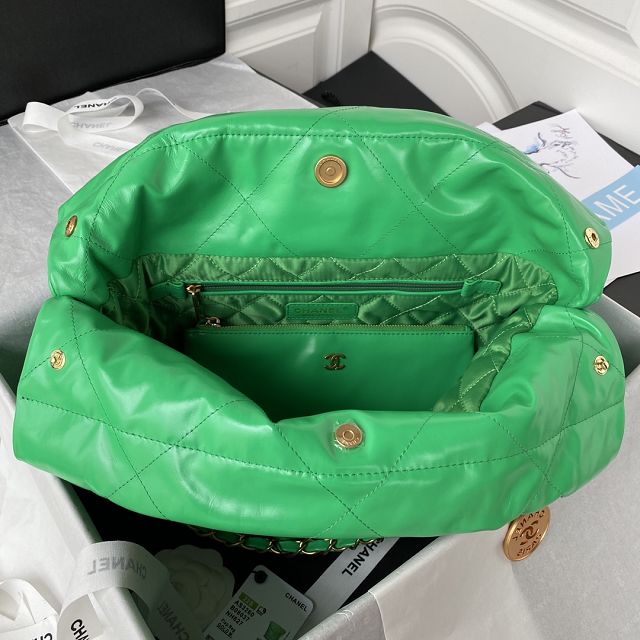  CC original calfskin 22 small handbag AS3260 green