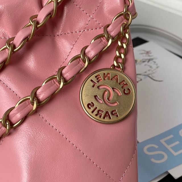CC original calfskin 22 small handbag AS3260 light pink
