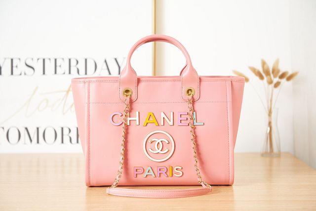 CC original calfskin small shopping bag AS3257 pink