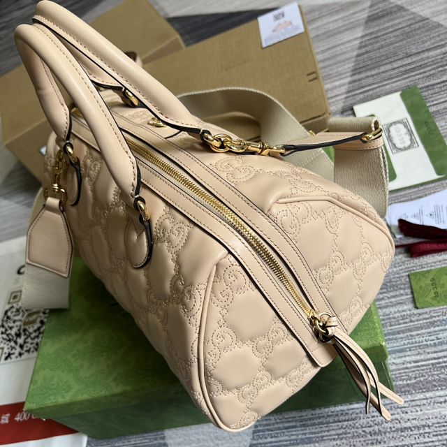 2022 GG original matelasse leather medium bag 702242 beige