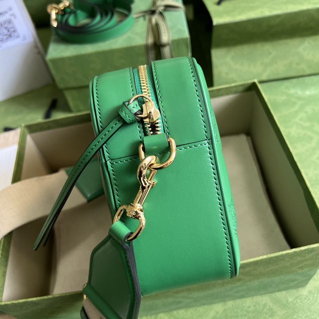 GG original matelasse leather small shoulder bag 702234 green