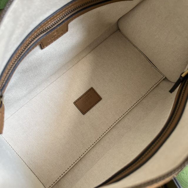 2022 GG original calfskin small top handle bag 715772 light brown
