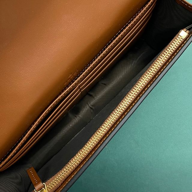 GG original matelasse leather chain wallet 723787 brown