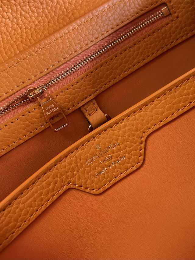 Louis vuitton original calfskin capucines mini handbag M55986 orange