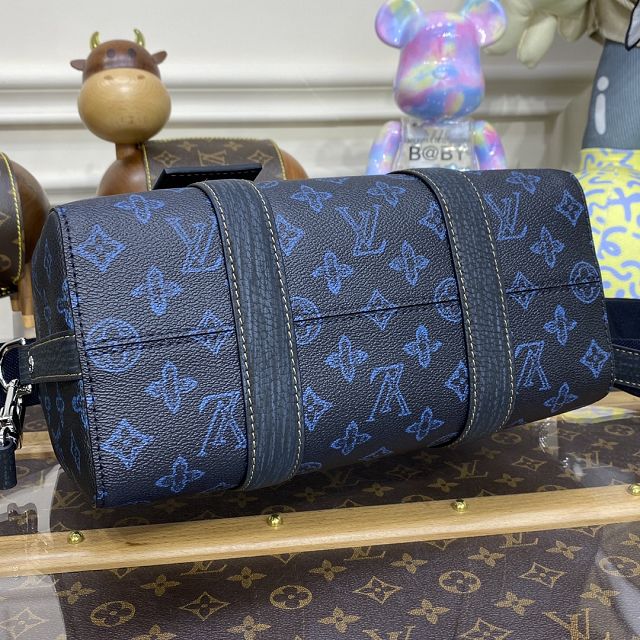 Louis vuitton original monogram canvas keepall city bag M46339 blue