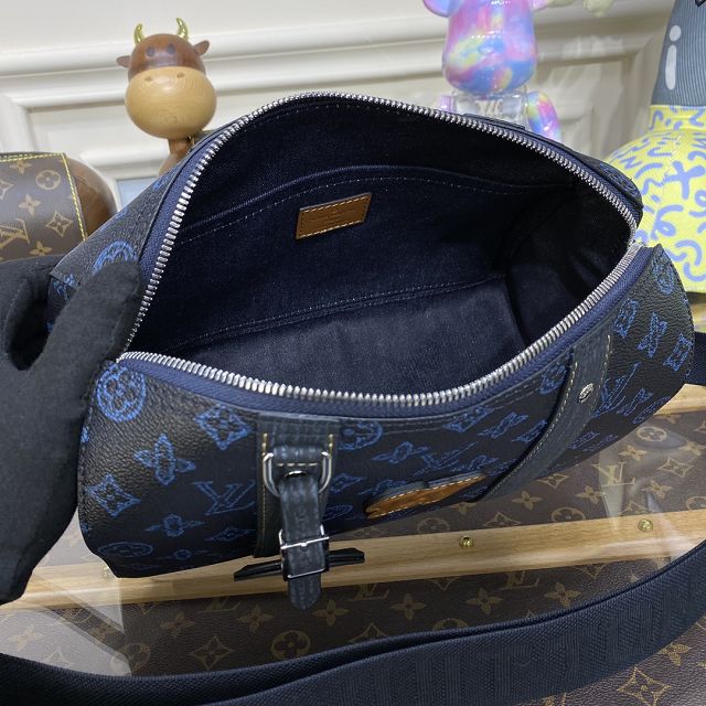 Louis vuitton original monogram canvas keepall city bag M46339 blue