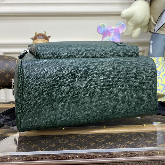 Louis vuitton original taiga leather adrian backpack M30857 green