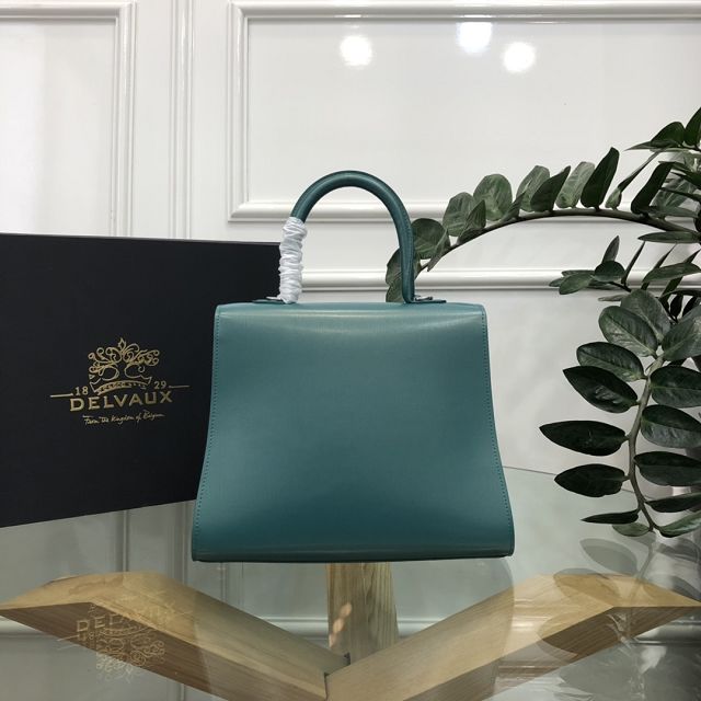 Delvaux original box calfskin brillant bag MM AA0555 green