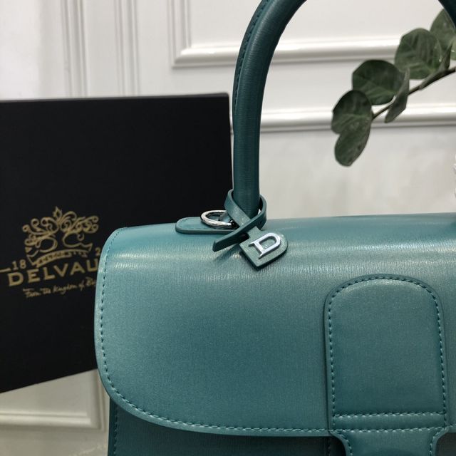 Delvaux original box calfskin brillant bag MM AA0555 green